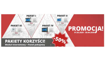 Moduł internetowy i termostat pokojowy w pakiecie 50% taniej!